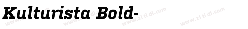 Kulturista Bold字体转换